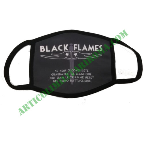 MASCHERINA FIAMME NERE