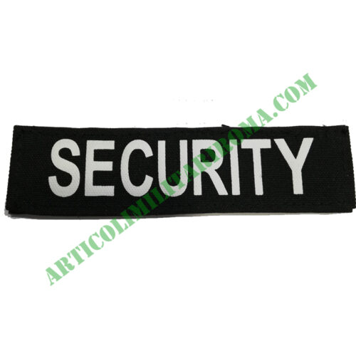 PATCH RETTANGOLARE VELCRO SECURITY