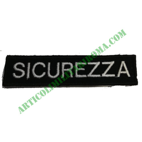 PATCH RETTANGOLARE VELCRO SICUREZZA