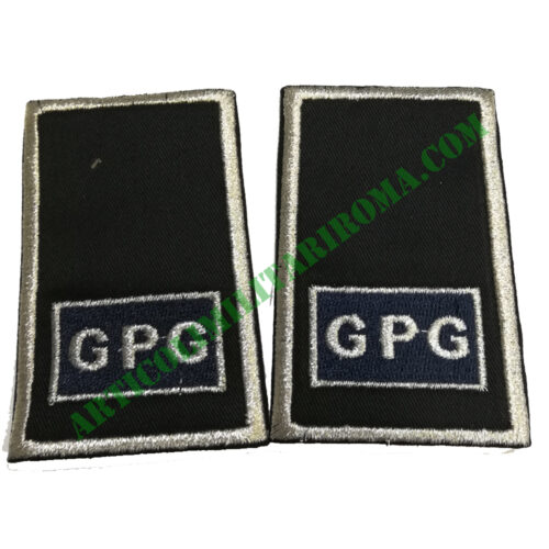 TUBOLARI RICAMATI GPG GUARDIA GIURATA ARGENTO