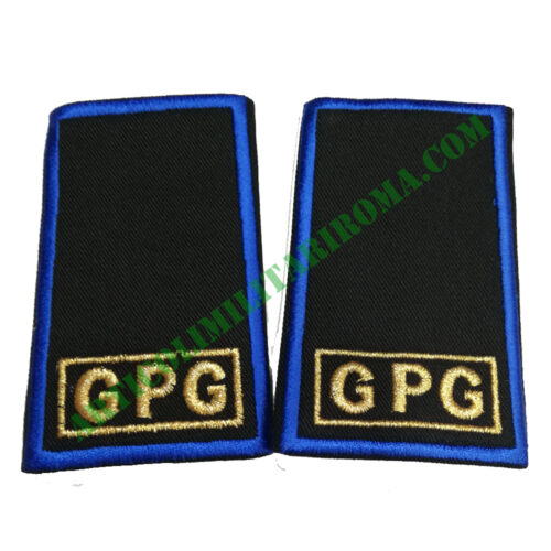 TUBOLARI RICAMATI GPG GUARDIA GIURATA BLU