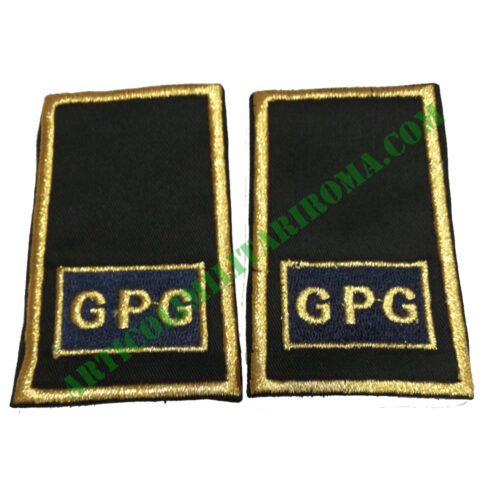 TUBOLARI RICAMATI GPG GUARDIA GIURATA ORO