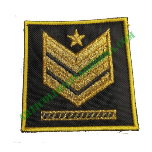 GRADO VELCRO RICAMATO BRIGADIERE CAPO QUALIFICA SPECIALE GUARDIA DI FINANZA