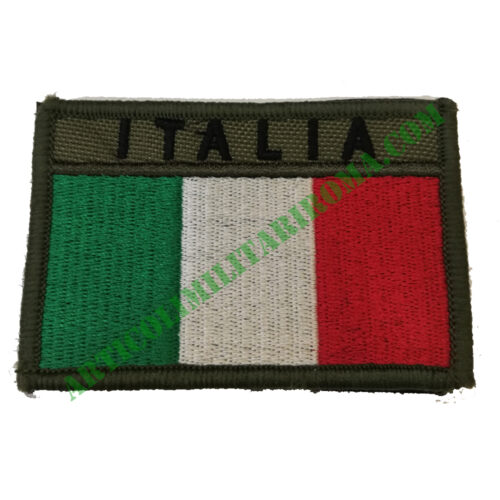 PATCH ITALIA VELCRO RETTANGOLARE VERDE