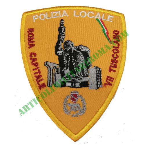 PATCH RICAMATA VII TUSCOLANO POLIZIA LOCALE ROMA