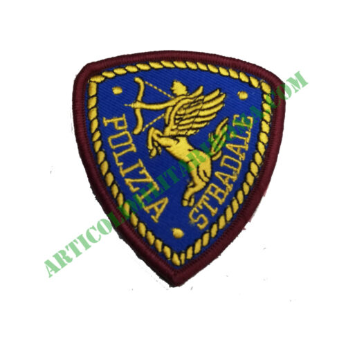 PATCH SCUDETTO VELCRO STRADALE POLIZIA DI STATO