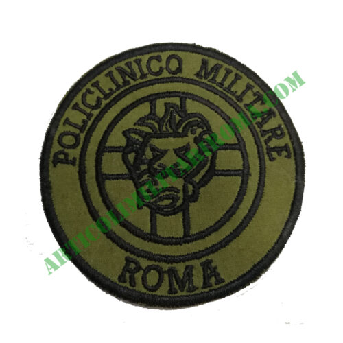 PATCH TONDA VELCRO POLICLINICO MILITARE ROMA