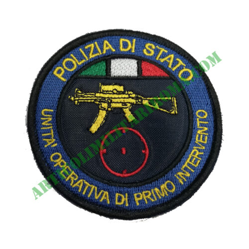 PATCH TONDA VELCRO UOPI ALTA VISIBILITA POLIZIA DI STATO