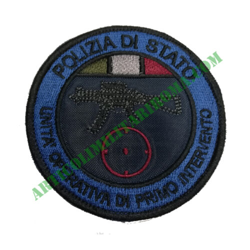 PATCH TONDA VELCRO UOPI BASSA VISIBILITA POLIZIA DI STATO