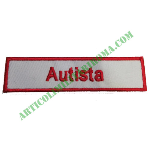 SCRITTA VELCRO RETTANGOLARE AUTISTA