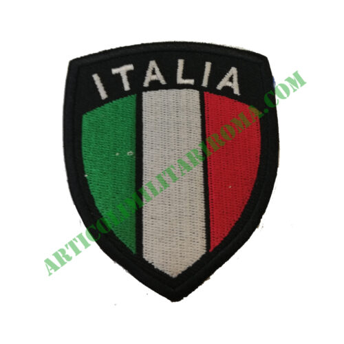 SCUDETTO ITALIA VELCRO NERO