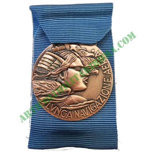 MEDAGLIA LUNGA NAVIGAZIONE AEREA BRONZO