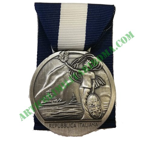 MEDAGLIA LUNGA NAVIGAZIONE ARGENTO MARINA MILITARE