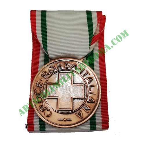 MEDAGLIA MERITO CROCE ROSSA ITALIANA BRONZO