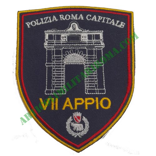 PATCH VELCRO POLIZIA LOCALE ROMA VII APPIO