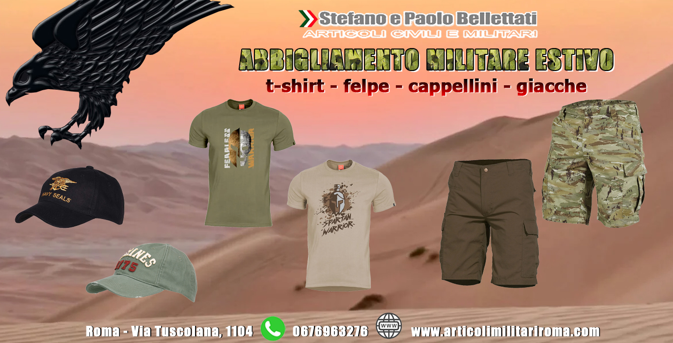 Al momento stai visualizzando Abbigliamento militare estivo