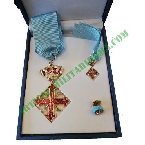 ASTUCCIO KIT CAVALIERE SAN GIORGIO COSTANTINIANO RAMO BORBONICO