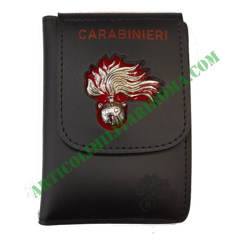 PORTATESSERE CARABINIERI FIAMMA ARGENTO