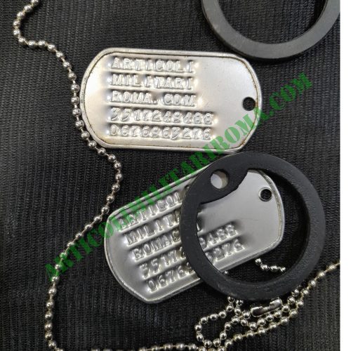 PIASTRINE MILITARI DOG TAG