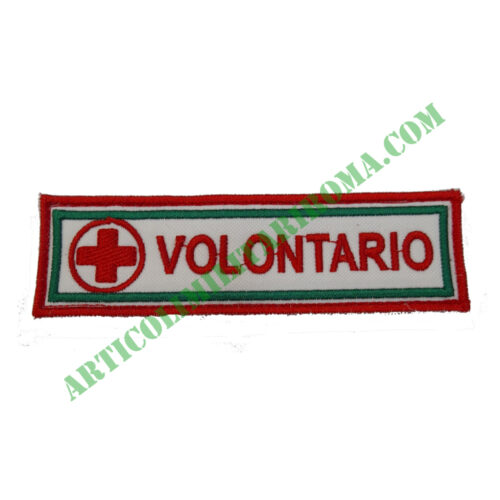 SCRITTA VELCRO RETTANGOLARE VOLONTARIO