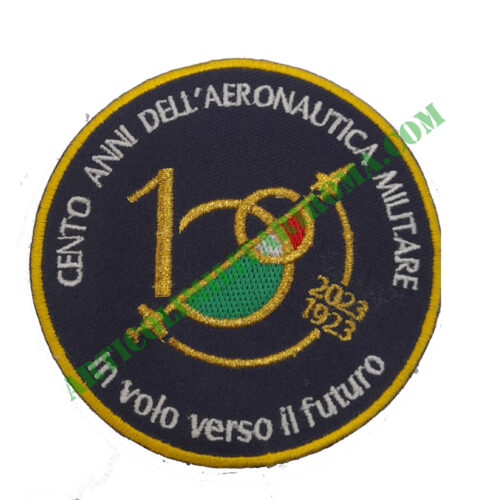 PATCH RICAMATA CON VELCRO CENTENARIO AERONAUTICA MILITARE