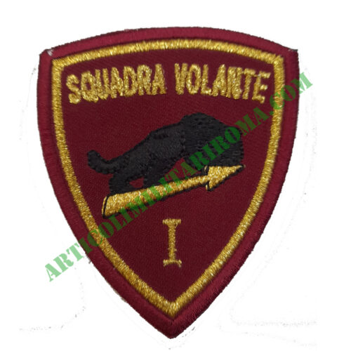 PATCH SCUDETTO VELCRO SQUADRA VOLANTE PRIMO TURNO POLIZIA DI STATO