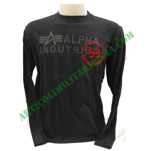 ALPHA INDUSTRIES GUM PRINT MANICA LUNGA TAGLIA L