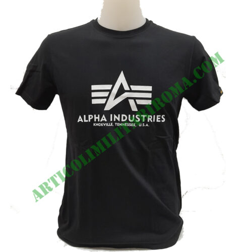 ALPHA INDUSTRIES MAGLIA BLACK TAGLIA S