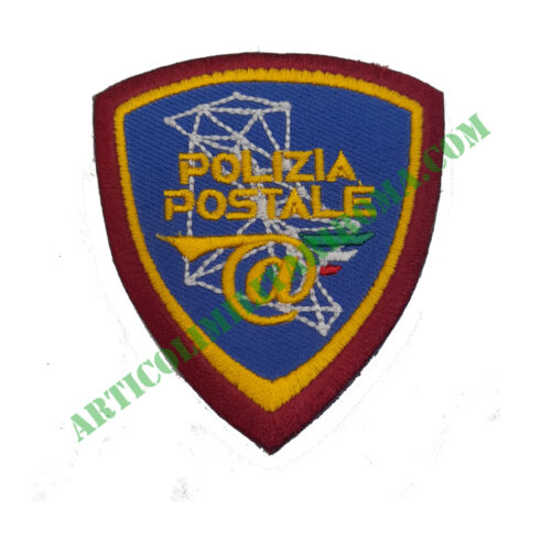 PATCH SCUDETTO VELCRO POLIZIA POSTALE