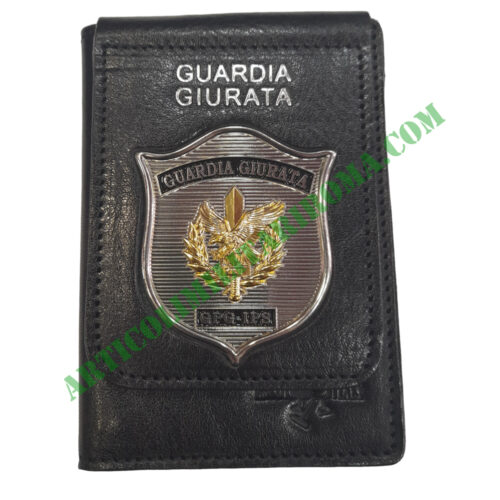 PORTA TESSERE GUARDIA GIURATA NUOVO MODELLO ASCOT