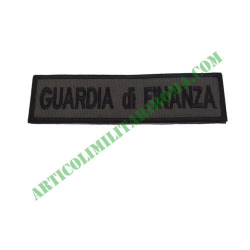 SCRITTA VELCRO RETTANGOLARE GUARDIA DI FINANZA BASSA VISIBILITA