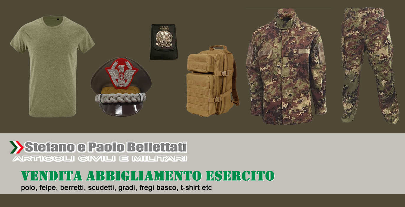 abbigliamento ed accessori esercito italiano roma