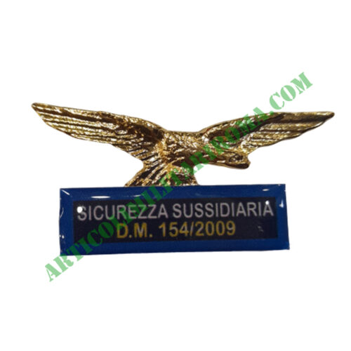 DISTINTIVO GUARDIA GIURATA SICUREZZA SUSSIDIARIA BLU