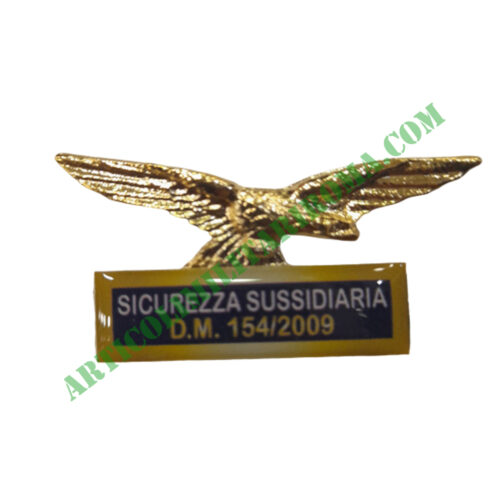 DISTINTIVO GUARDIA GIURATA SICUREZZA SUSSIDIARIA ORO