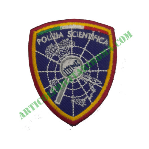 PATCH SCUDETTO VELCRO SCIENTIFICA POLIZIA DI STATO