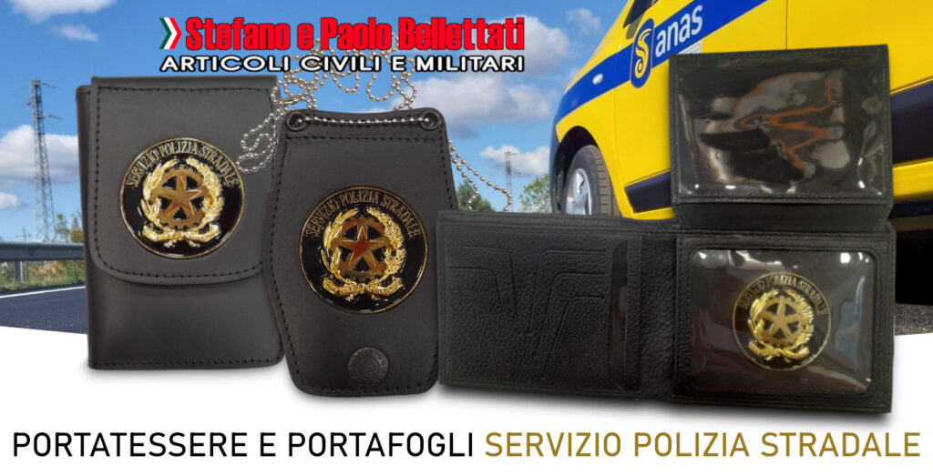 Portatessere e porta placche da collo Servizio Polizia Stradale