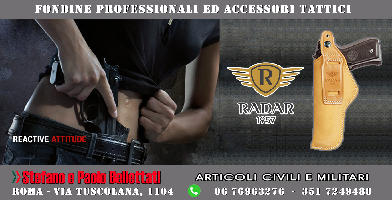 fondine professionali ed accessori tattici radar