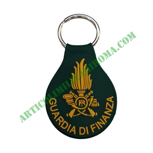 PORTACHIAVI PVC GUARDIA DI FINANZA FONDO VERDE