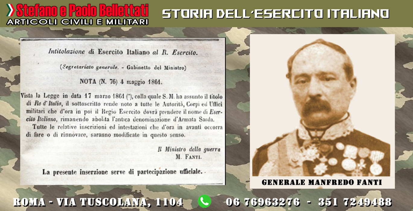 origini esercito italiano