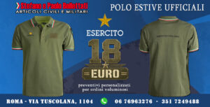 Scopri di più sull'articolo Polo estive ufficiali Esercito Italiano – 18€